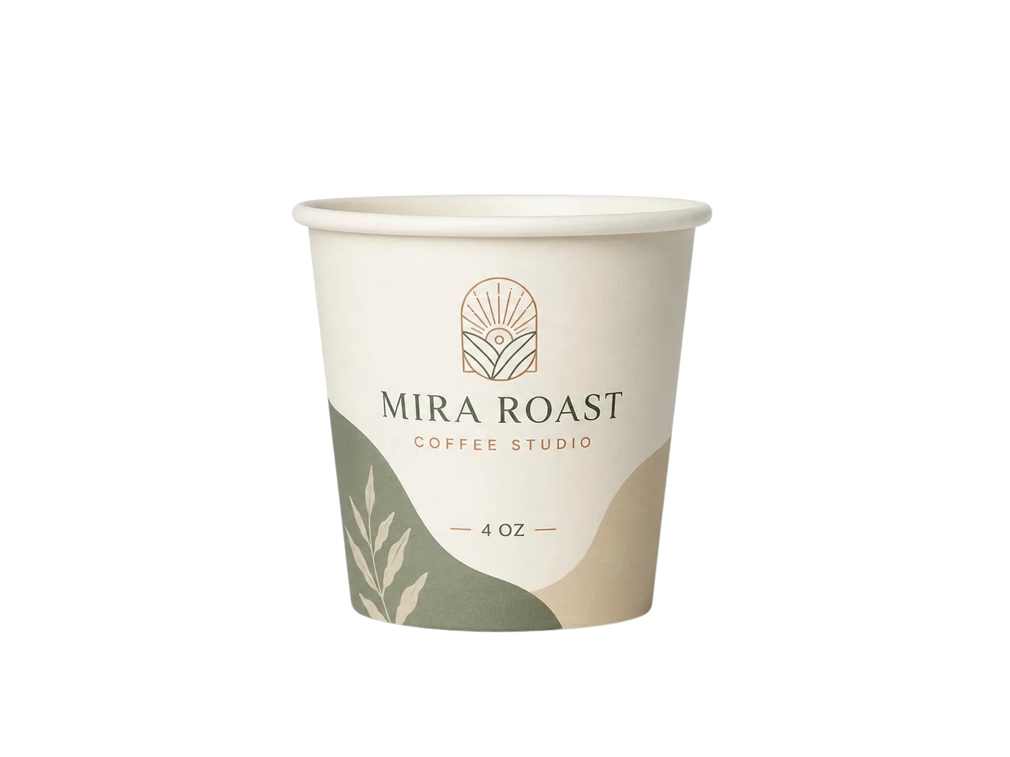 كوب ورقي 4oz بجدار واحد