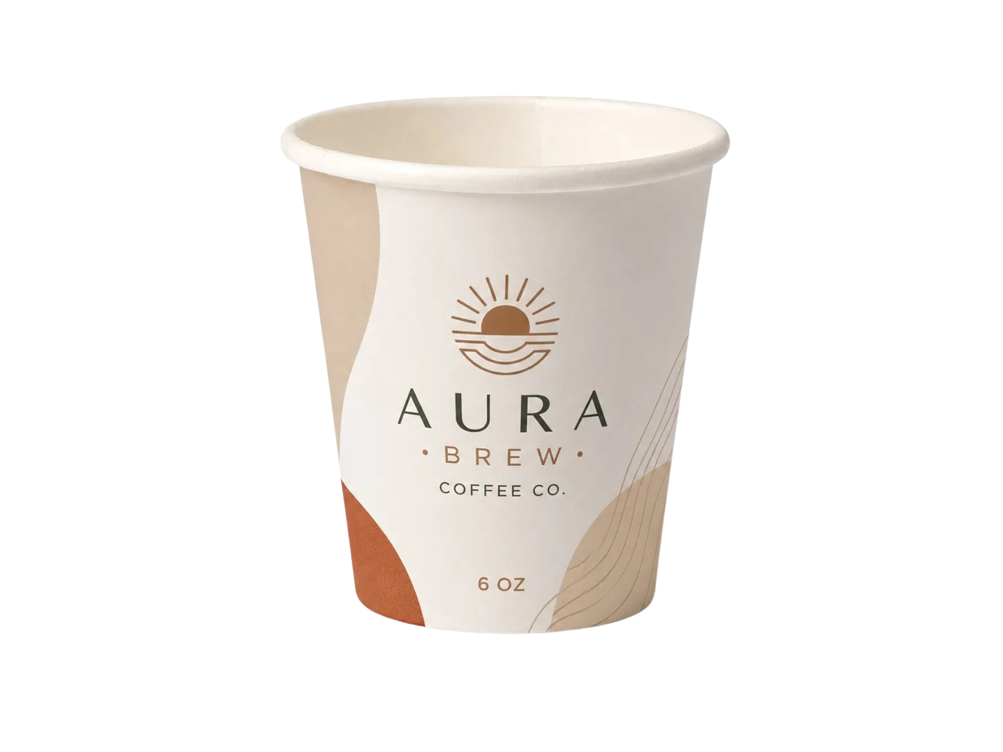 كوب ورقي 6oz بجدار واحد