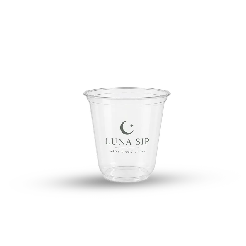 10oz U-Shape Plastic Cup with Lids
