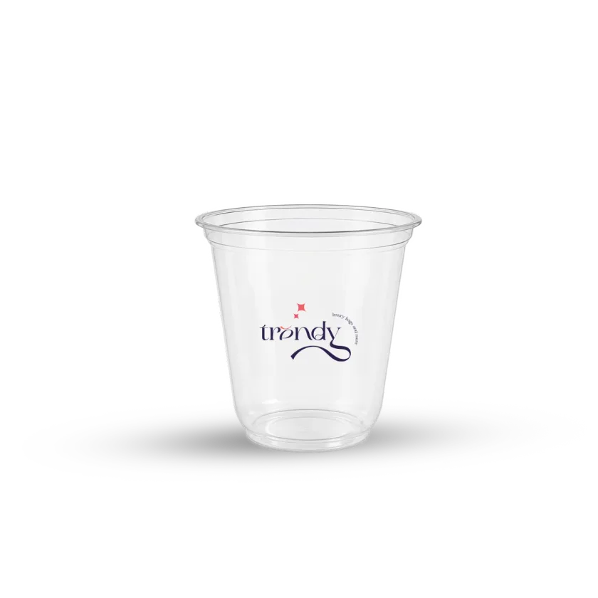 12oz U-Shape Plastic Cup with Lids